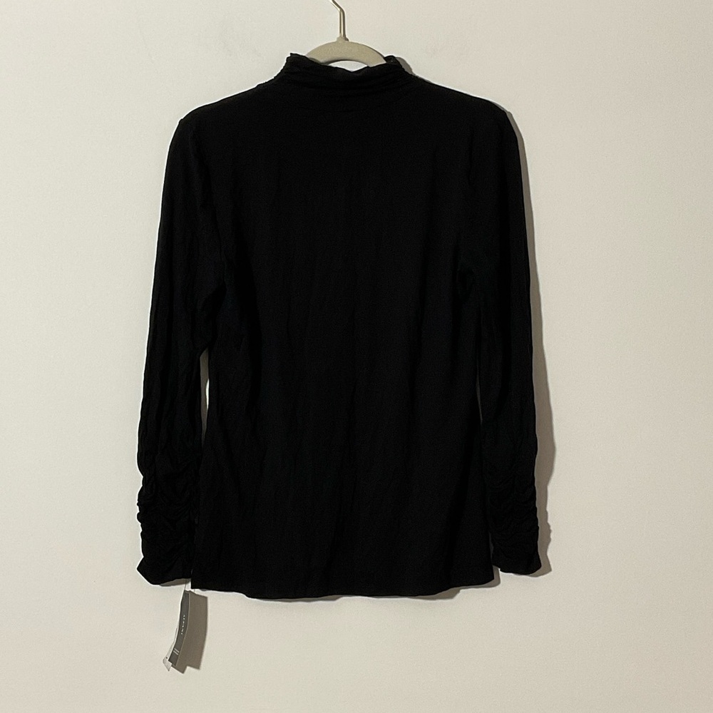 Alfani Black Long Sleeve Turtleneck Top